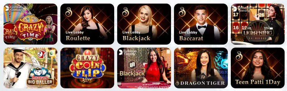 Wink Bet Casino live casino games