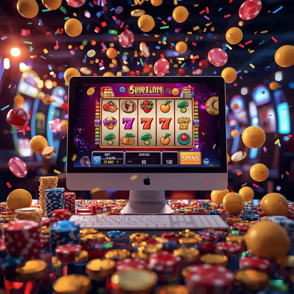 slot machines on the monitor WINK BET CASINO